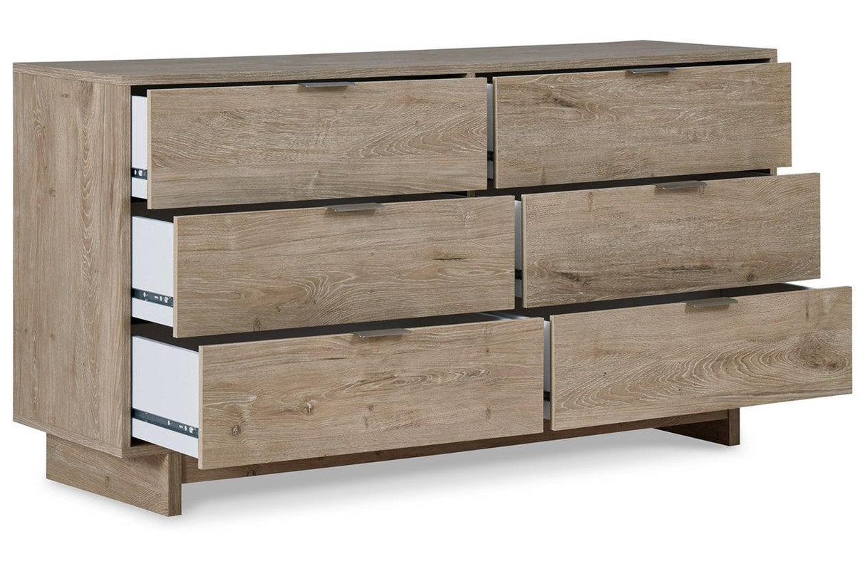 Oliah Natural Dresser by Ashley at Eve Furniture
