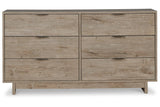 Oliah Natural Dresser by Ashley at Eve Furniture