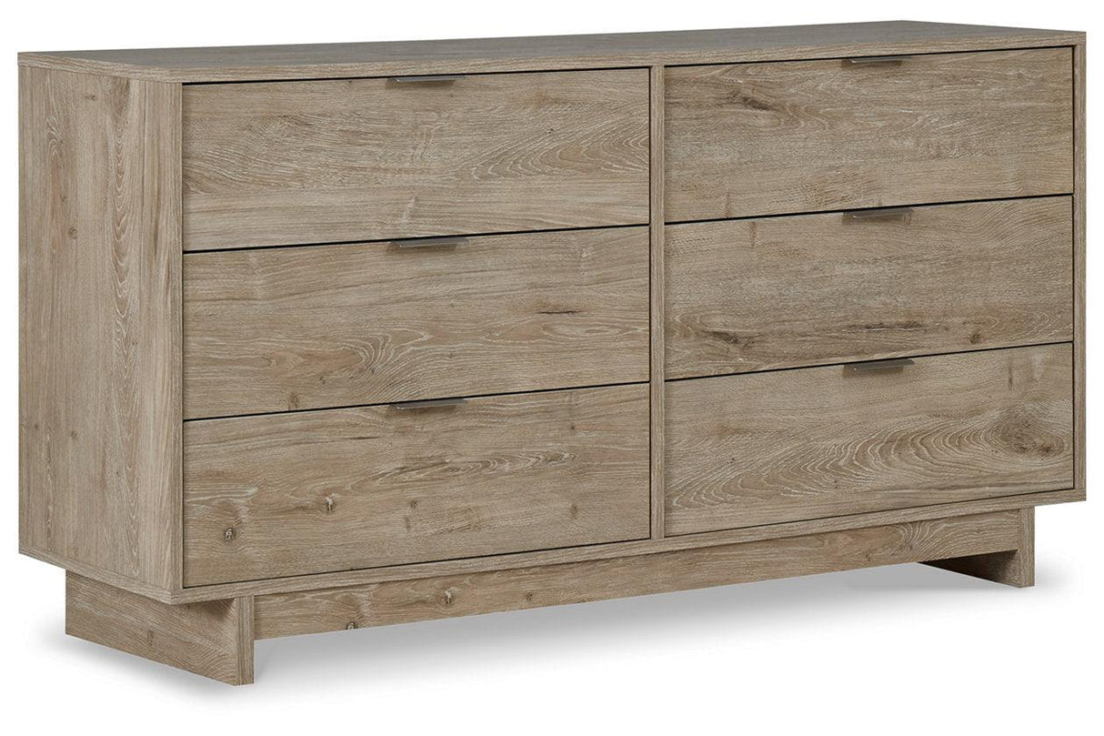 Oliah Natural Dresser by Ashley at Eve Furniture
