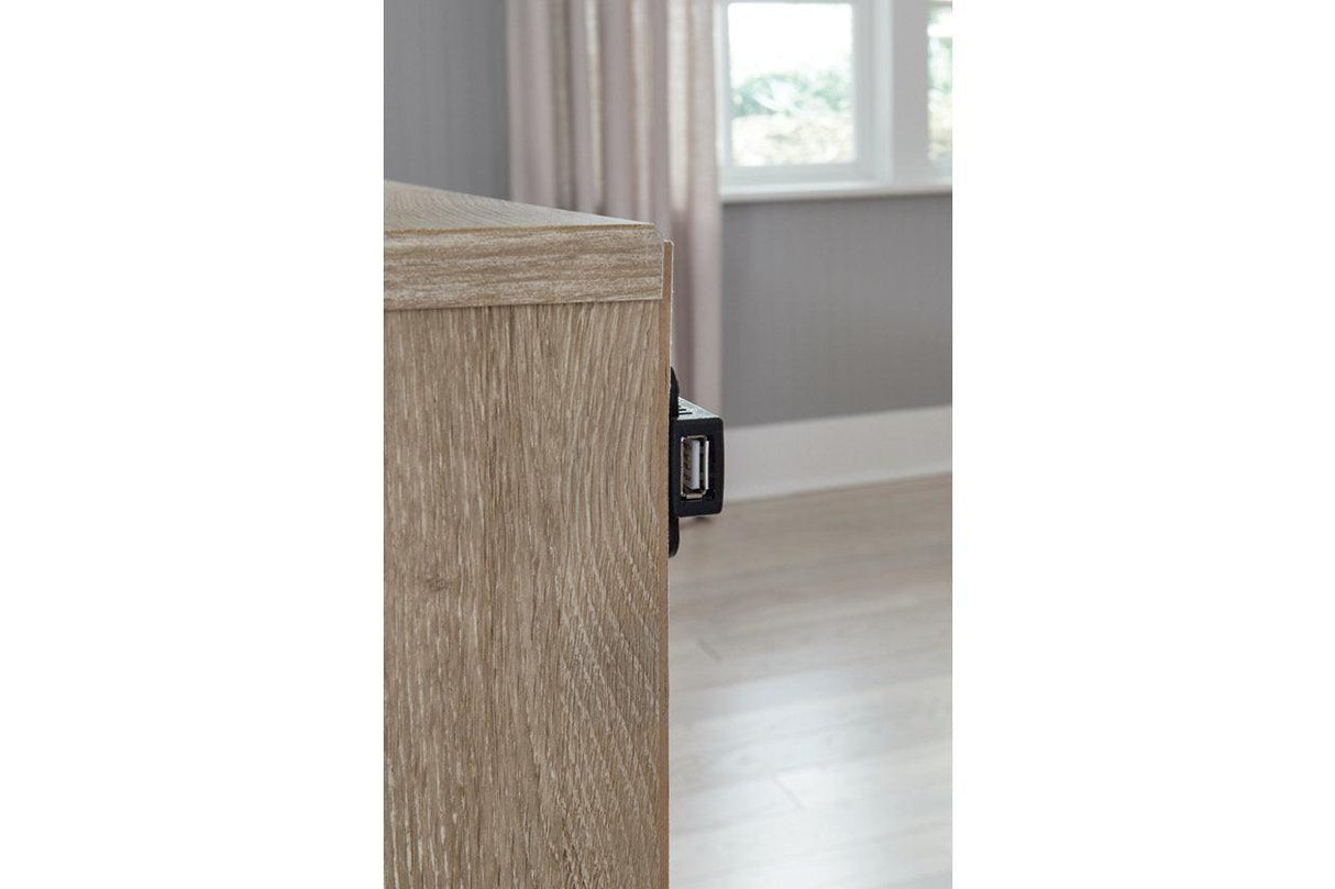 Oliah Natural Full Bookcase Storage Bed by Ashley at Eve Furniture