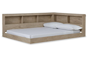 Oliah Natural Full Bookcase Storage Bed by Ashley at Eve Furniture
