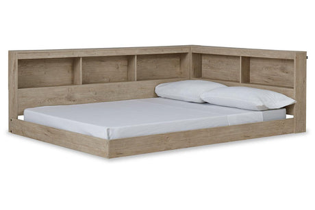 Oliah Natural Full Bookcase Storage Bed by Ashley at Eve Furniture