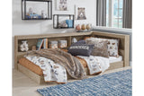 Oliah Natural Twin Bookcase Storage Bed by Ashley at Eve Furniture