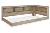 Oliah Natural Twin Bookcase Storage Bed by Ashley at Eve Furniture
