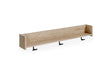 Oliah Natural Wall Mounted Coat Rack with Shelf by Ashley at Eve Furniture