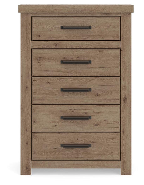 Oliandon Light Brown Chest of Drawers by Ashley at Eve Furniture