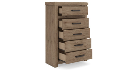Oliandon Light Brown Chest of Drawers by Ashley at Eve Furniture