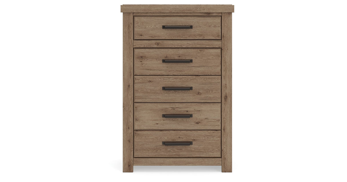 Oliandon Light Brown Chest of Drawers by ASHLEY FURNITURE at Eve Furniture
