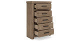 Oliandon Light Brown Chest of Drawers by ASHLEY FURNITURE at Eve Furniture