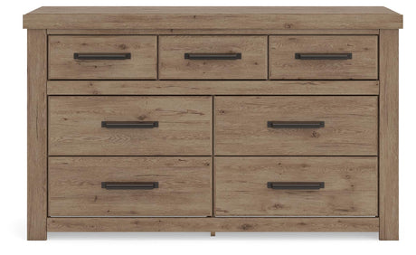 Oliandon Light Brown Dresser by Ashley at Eve Furniture