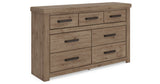 Oliandon Light Brown Dresser by Ashley at Eve Furniture