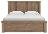 Oliandon Light Brown King Panel Bed by Ashley at Eve Furniture