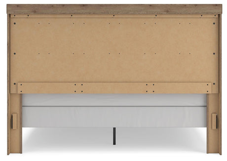 Oliandon Light Brown King Panel Bed by Ashley at Eve Furniture