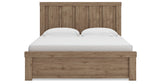 Oliandon Light Brown King Panel Bed by Ashley at Eve Furniture