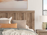 Oliandon Light Brown King Panel Bed by Ashley at Eve Furniture