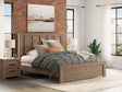 Oliandon Light Brown King Panel Bed by Ashley at Eve Furniture