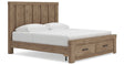 Oliandon Light Brown King Panel Storage Bed by Ashley at Eve Furniture
