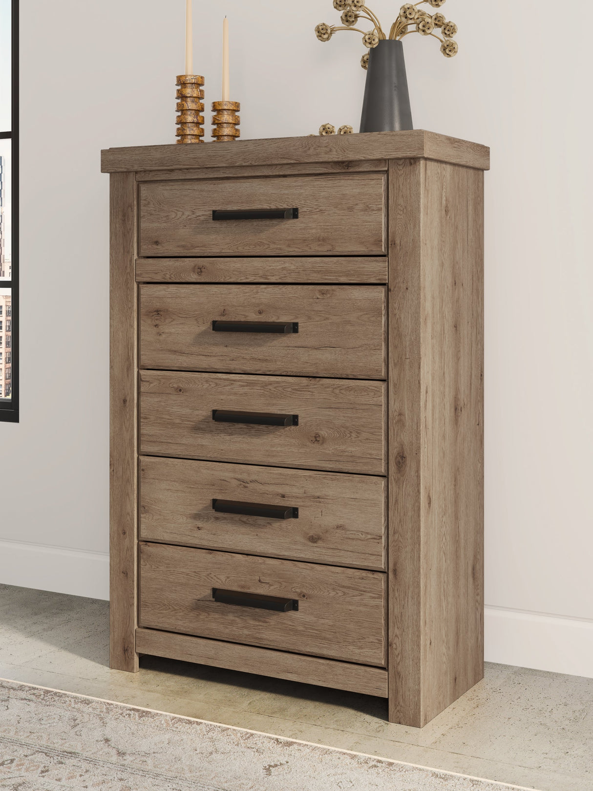 Oliandon Light Brown Panel Bedroom Set by Ashley at Eve Furniture