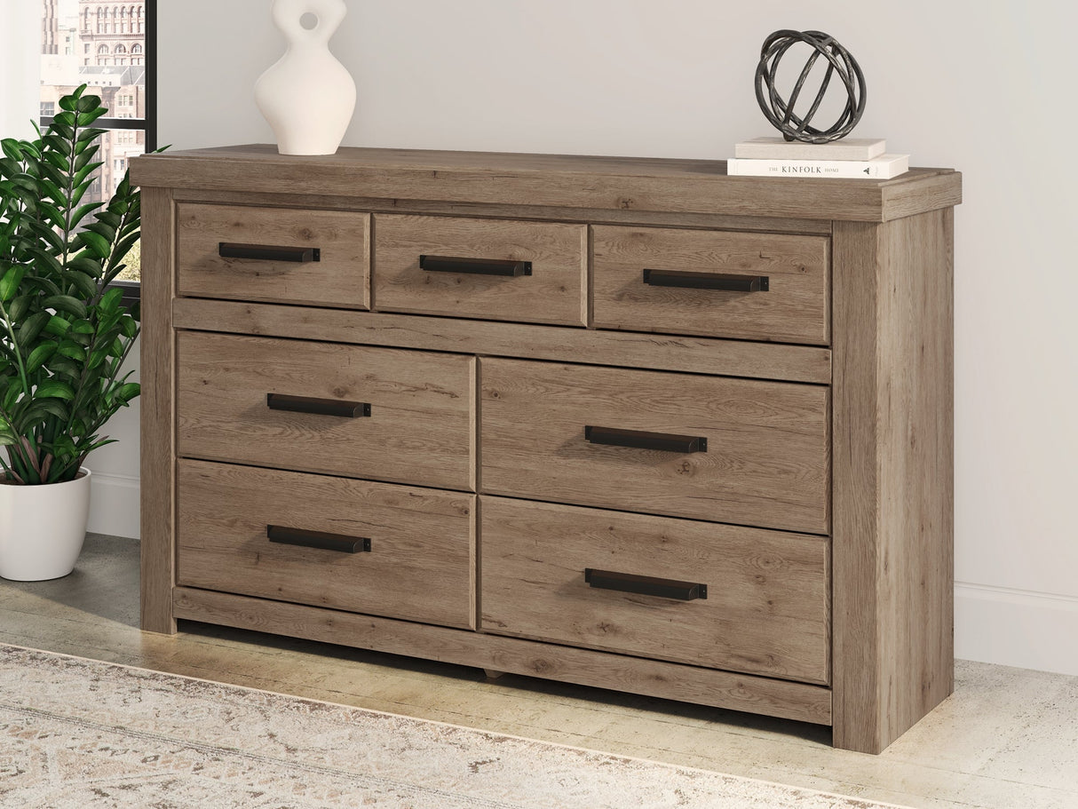Oliandon Light Brown Panel Bedroom Set by Ashley at Eve Furniture