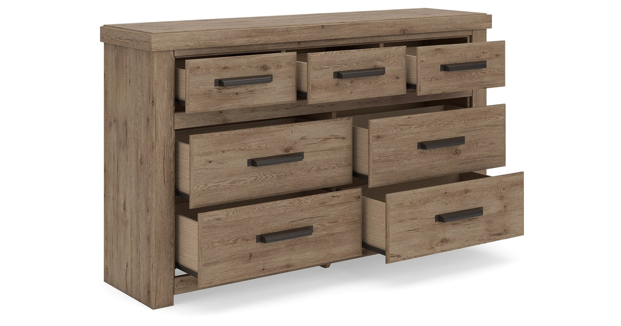 Oliandon Light Brown Panel Bedroom Set by Ashley at Eve Furniture
