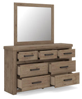 Oliandon Light Brown Panel Storage Bedroom Set by Ashley at Eve Furniture
