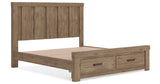 Oliandon Light Brown Panel Storage Bedroom Set by Ashley at Eve Furniture
