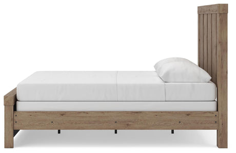 Oliandon Light Brown Queen Panel Bed by Ashley at Eve Furniture