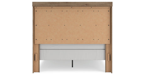 Oliandon Light Brown Queen Panel Bed by Ashley at Eve Furniture