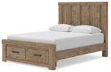 Oliandon Light Brown Queen Panel Storage Bed by Ashley at Eve Furniture