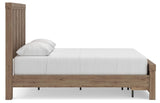Oliandon Light Brown Queen Panel Storage Bed by Ashley at Eve Furniture