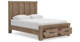 Oliandon Light Brown Queen Panel Storage Bed by Ashley at Eve Furniture