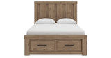 Oliandon Light Brown Queen Panel Storage Bed by Ashley at Eve Furniture