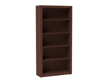 Olinda Bookcase 1.0 in Nut Brown by Manhattan Comfort at Eve Furniture