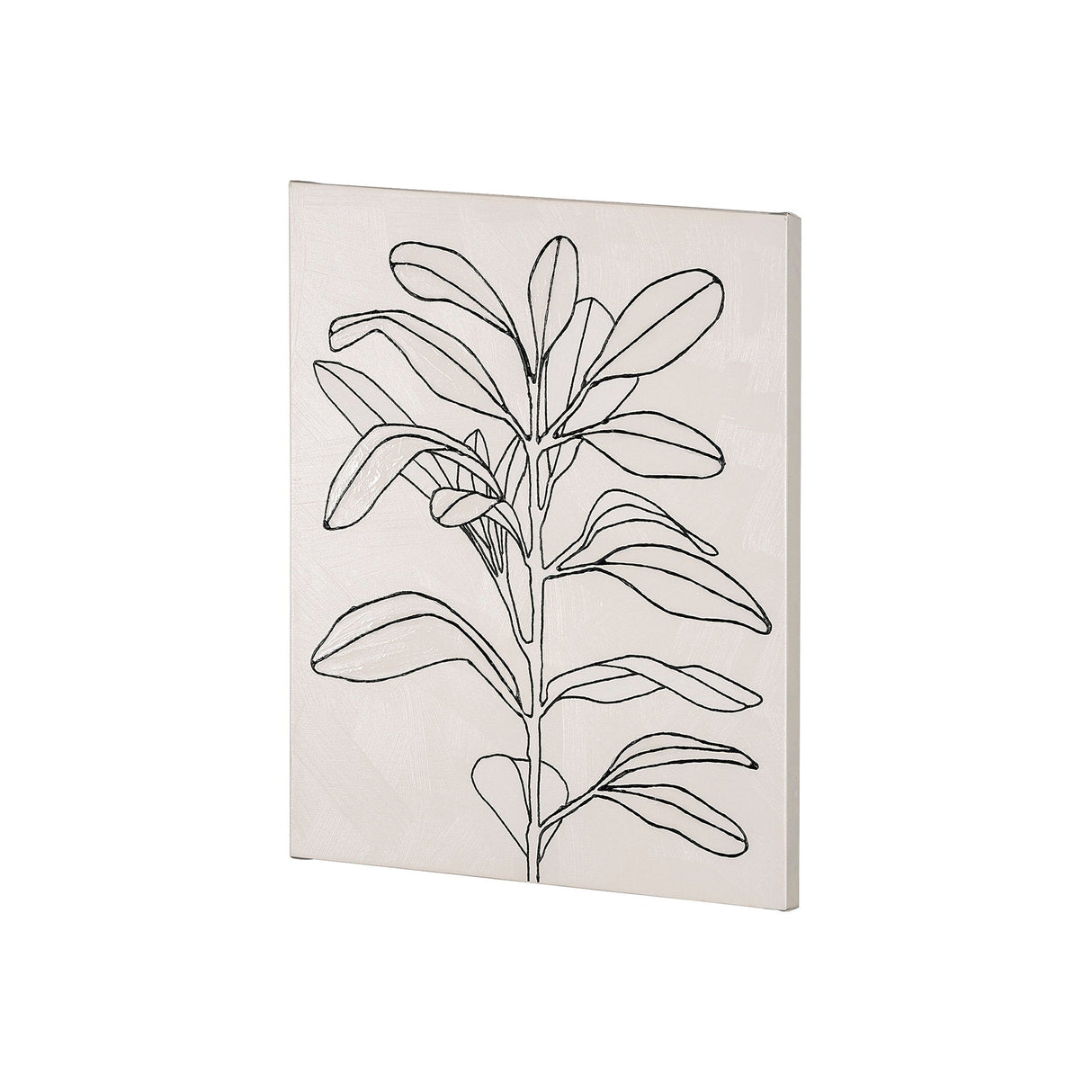 Olive Branch Countour I by Emma Scarvey a Hand Embellished Textured Canvas by Mercana at Eve Furniture