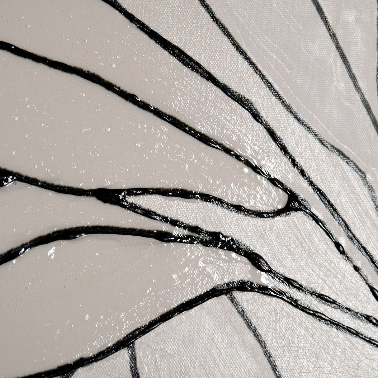Olive Branch Countour I by Emma Scarvey a Hand Embellished Textured Canvas by Mercana at Eve Furniture