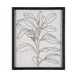 Olive Branch Countour I by Emma Scarvey Hand Embellished Textured Framed Art Print Matted under Glas by Mercana at Eve Furniture