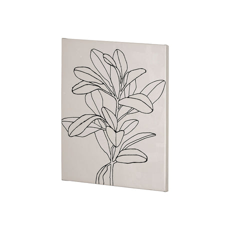 Olive Branch Countour II by Emma Scarvey a Hand Embellished Textured Canvas by Mercana at Eve Furniture