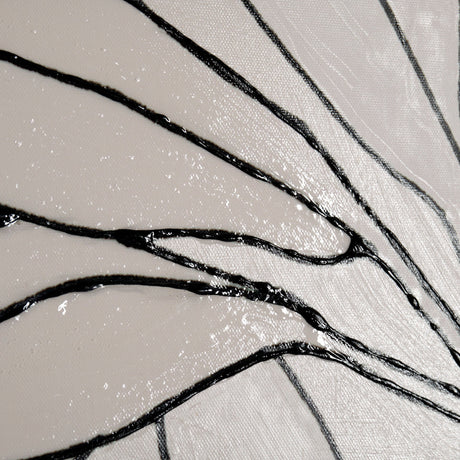 Olive Branch Countour II by Emma Scarvey a Hand Embellished Textured Canvas by Mercana at Eve Furniture