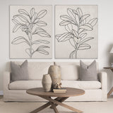 Olive Branch Countour II by Emma Scarvey a Hand Embellished Textured Canvas by Mercana at Eve Furniture