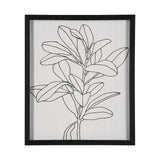 Olive Branch Countour II by Emma Scarvey Hand Embellished Framed Art Print Matted under Glass by Mercana at Eve Furniture