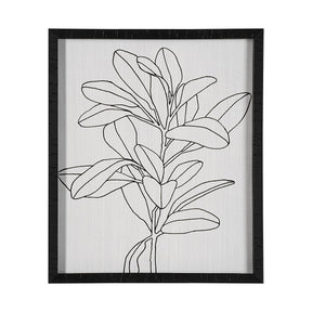 Olive Branch Countour II by Emma Scarvey Hand Embellished Framed Art Print Matted under Glass by Mercana at Eve Furniture
