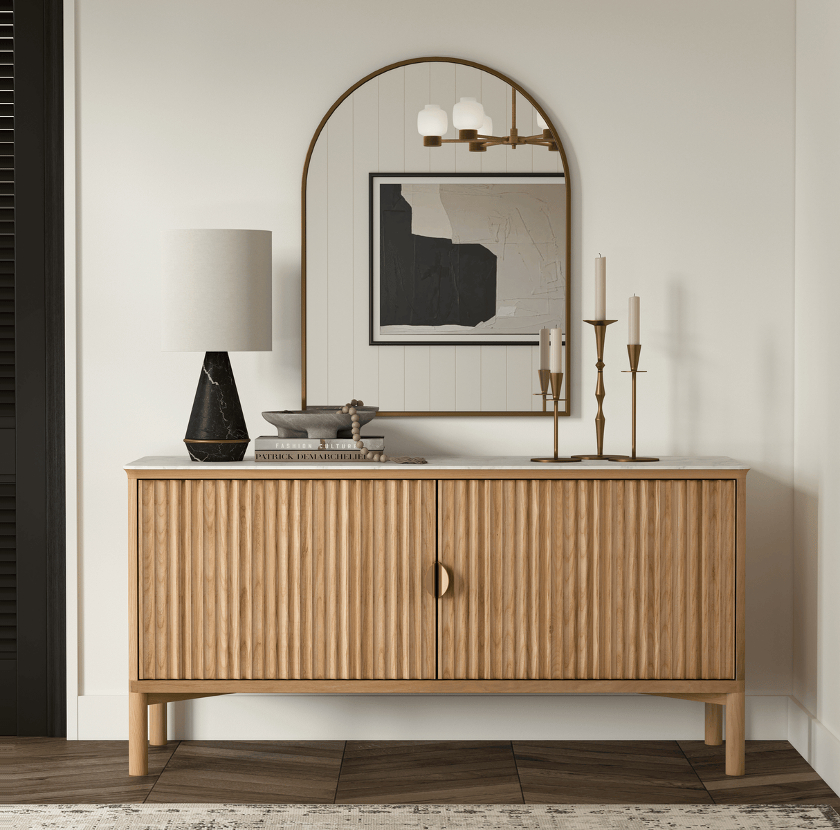 Olive Reeded Sideboard by Co.House Designs at Eve Furniture