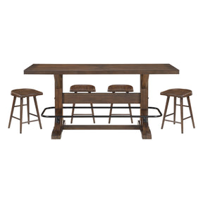 Oliver Brown 5-Piece Counter Height Set by Homelegance at Eve Furniture