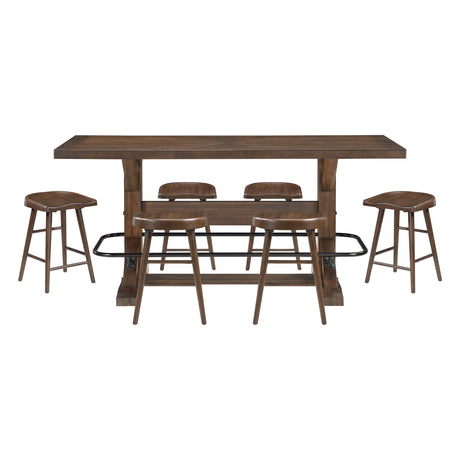Oliver Brown Counter Height Set by Homelegance at Eve Furniture