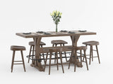 Oliver Brown Counter Height Stool, Set of 2 by Homelegance at Eve Furniture