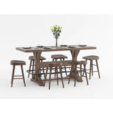Oliver Brown Counter Height Stool, Set of 2 by Homelegance at Eve Furniture
