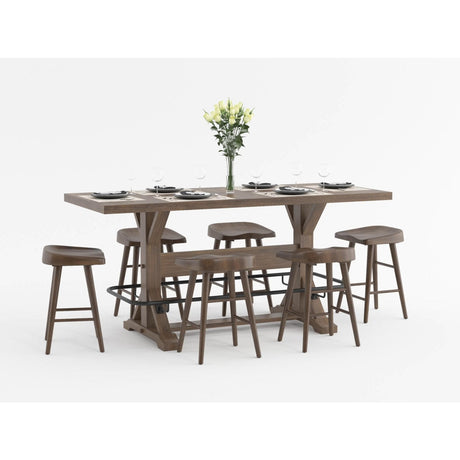 Oliver Brown Counter Height Stool, Set of 2 by Homelegance at Eve Furniture