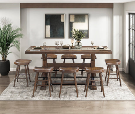 Oliver Brown Counter Height Stool, Set of 2 by Homelegance at Eve Furniture