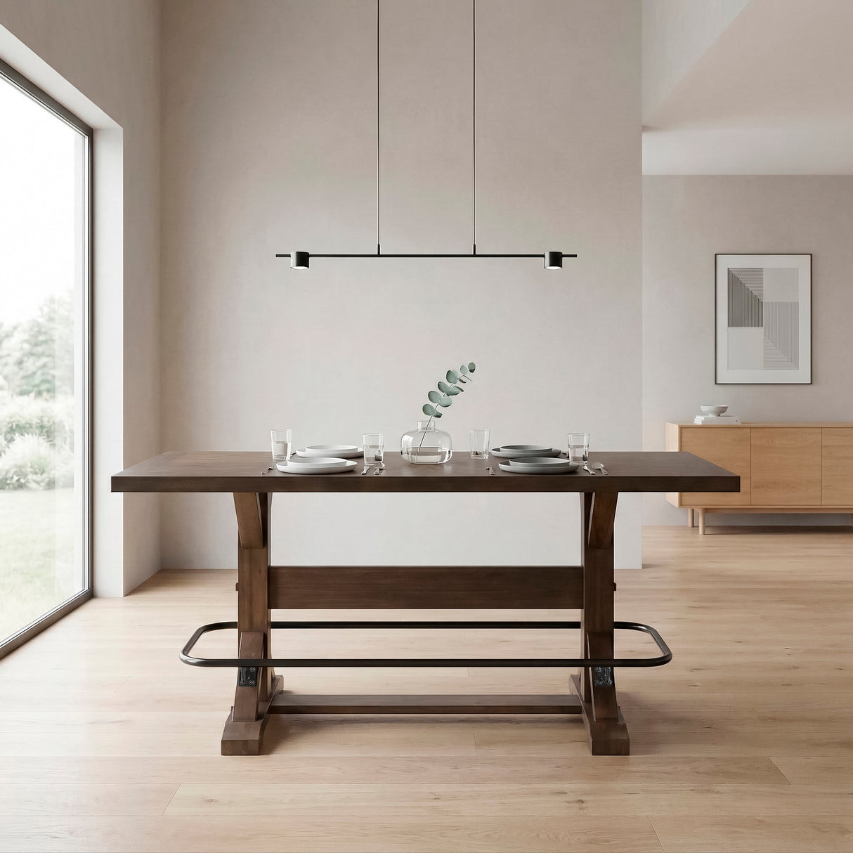 Oliver Brown Counter Height Table by Homelegance at Eve Furniture