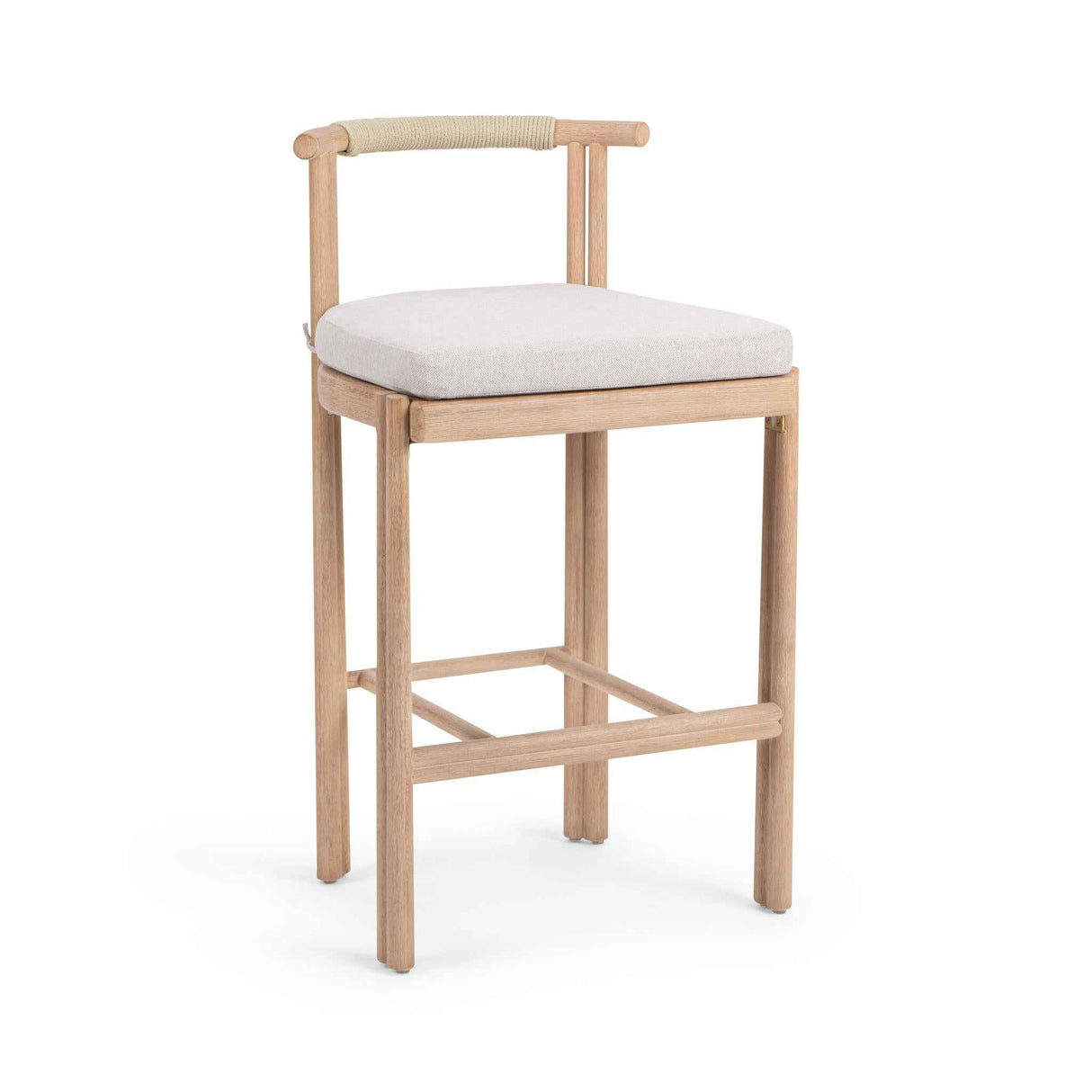 Oliver Brown Outdoor Armless Barstool by Classic Home at Eve Furniture